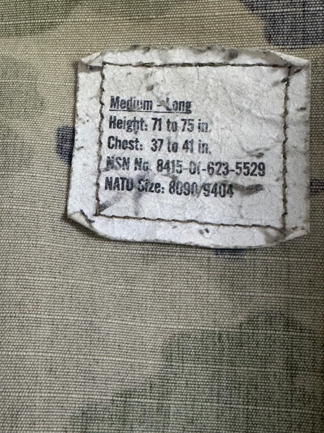 미군 OCP 멀티캠 전투복 상의 (M/L) (L) 상품이미지8