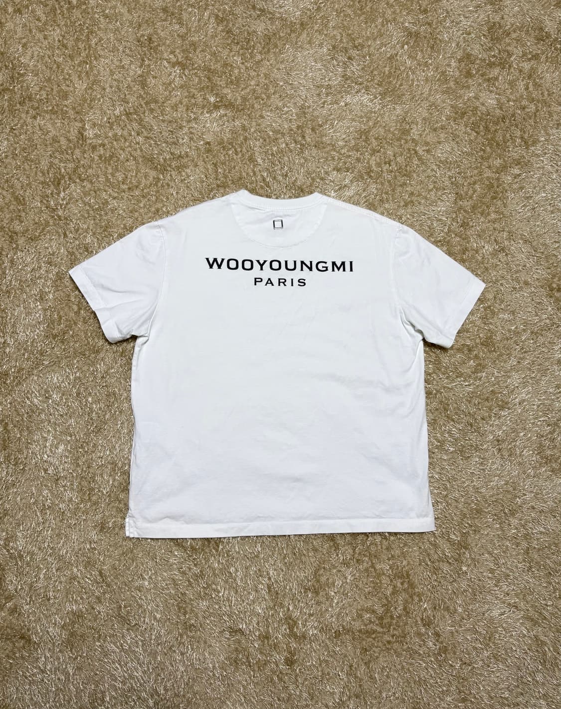 우영미 백로고 반팔티 화이트 상품이미지3