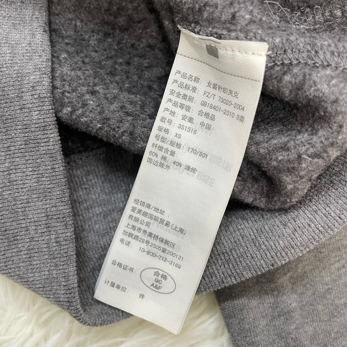 홀리스터 핸드라이팅 로고 후드집업 그레이 상품이미지5