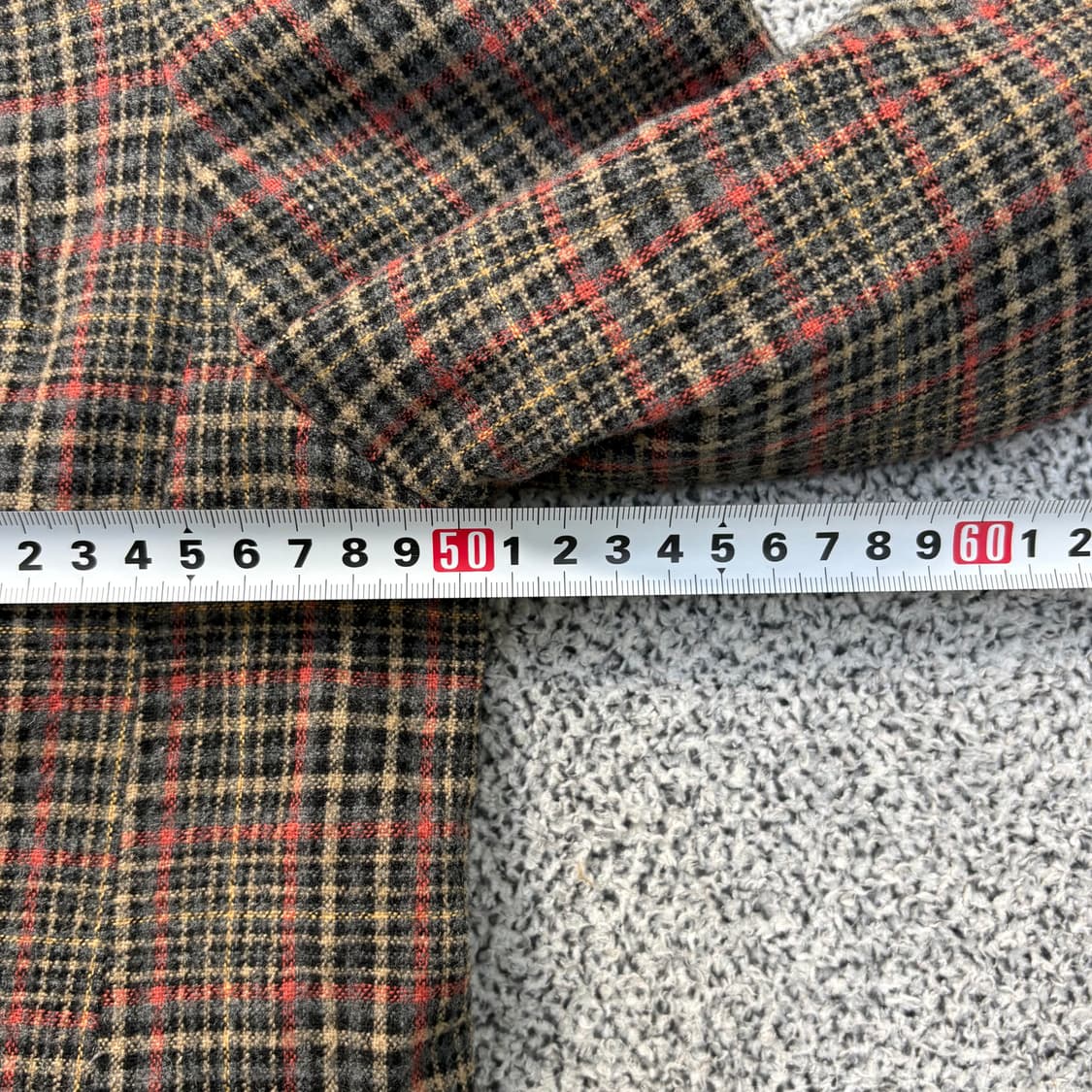 82 쥬시꾸뛰르 여성 울 체크 더블 자켓 0319J 상품이미지5