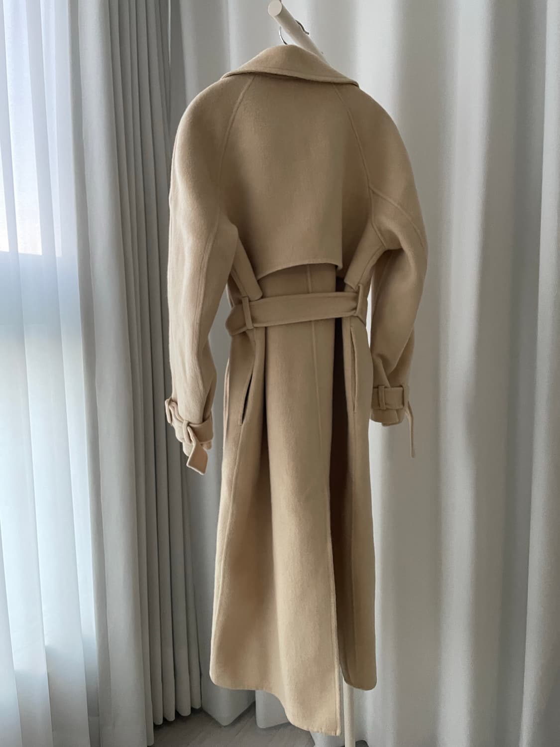 핏 예쁜 울 코트 허리 포켓 포인트 상품이미지4