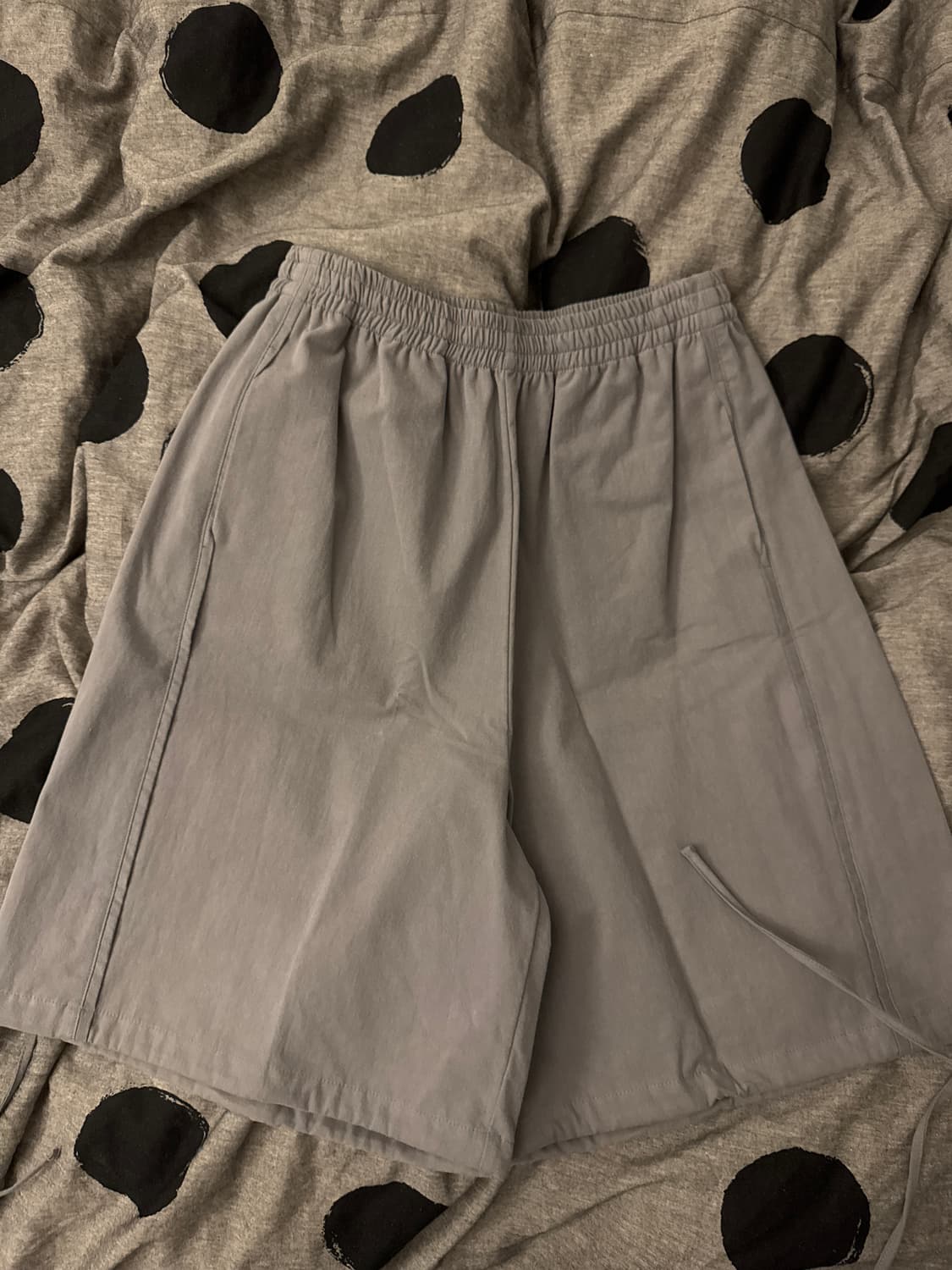 코이세이오 038 라인 코튼 숏츠 그레이 상품이미지3