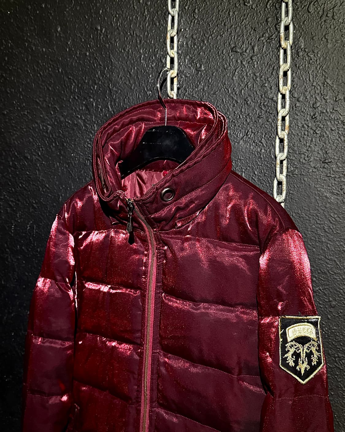 MIDAS - Metallic Burgundy Down Jacket 상품이미지2