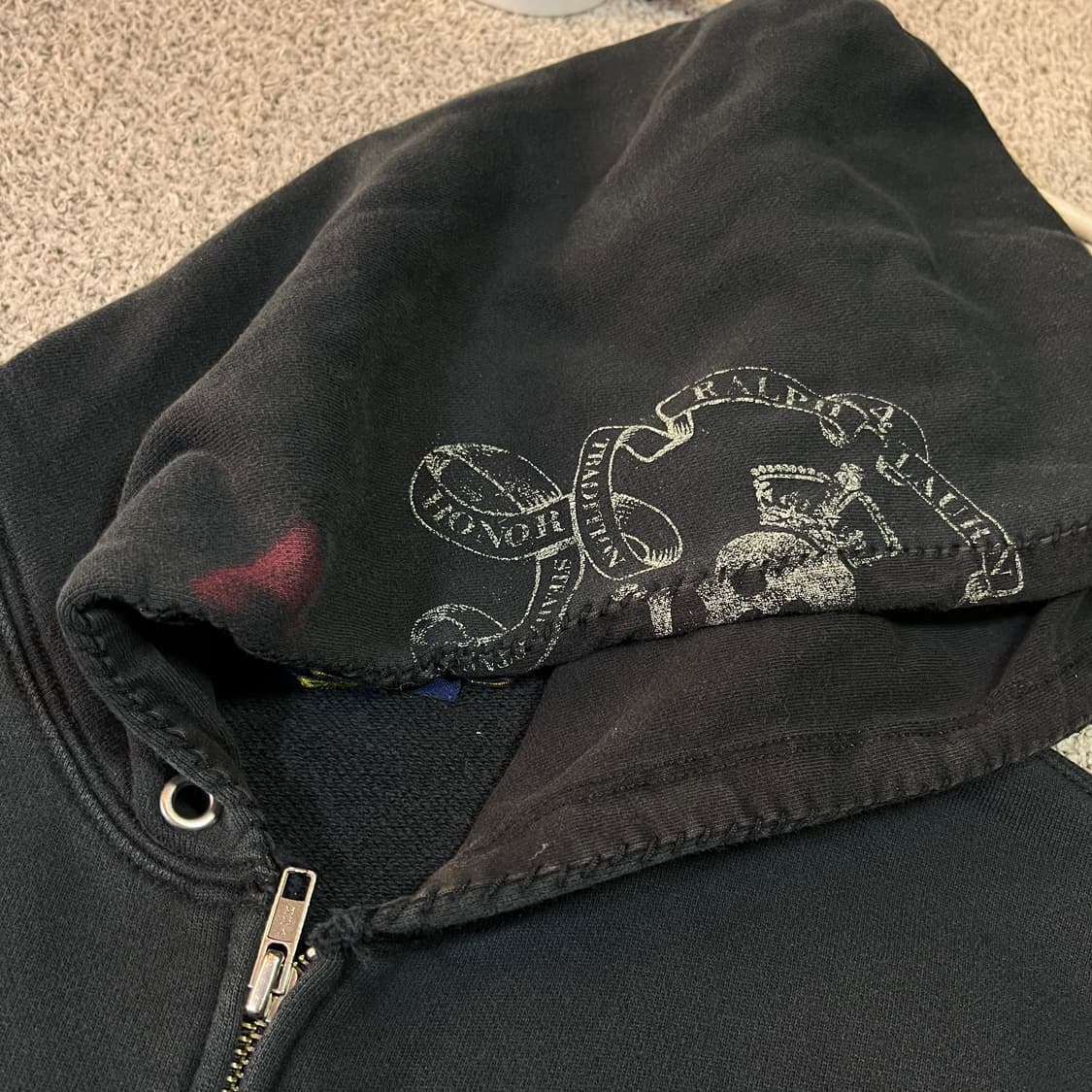 럭비 랄프 로렌 스컬 후드집업 상품이미지3