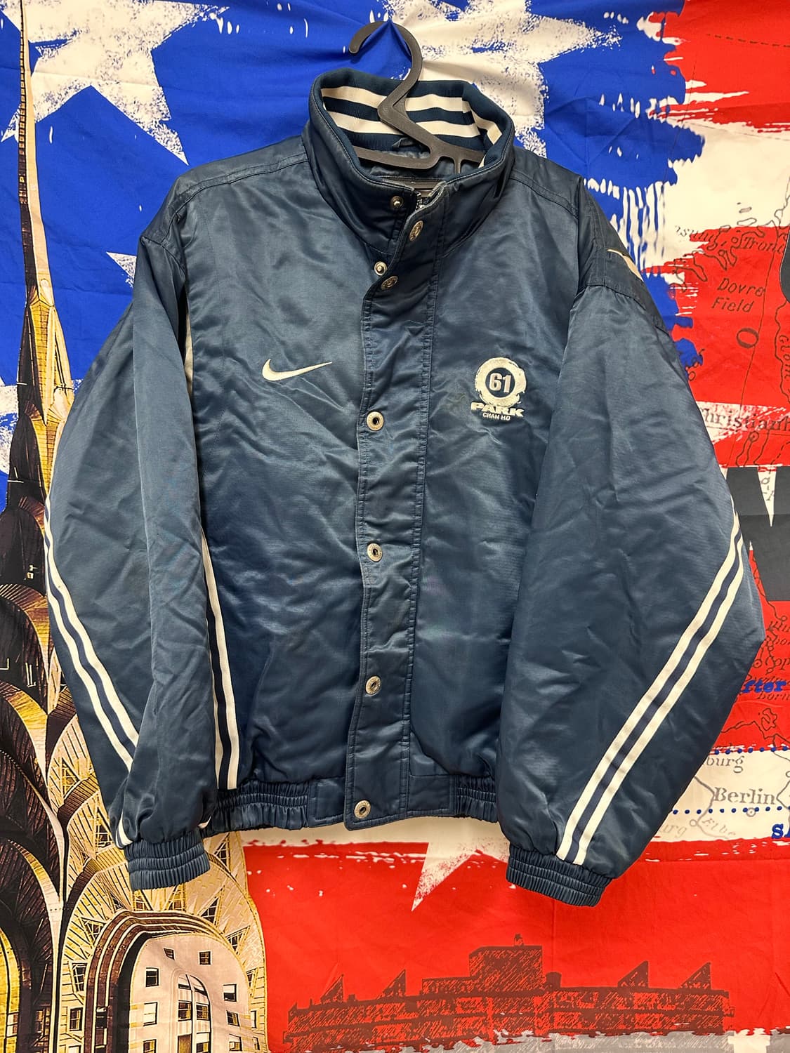 올드스쿨 나이키 90s 61번박찬호 오버핏 누빔패딩점퍼 m95 상품이미지1