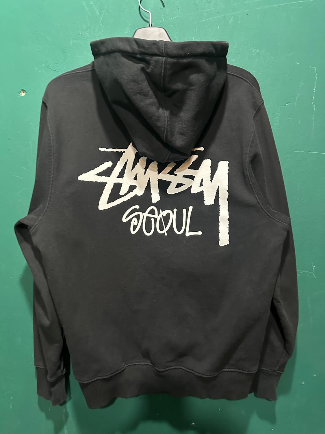 스투시서울 후드티 블랙M 상품이미지2