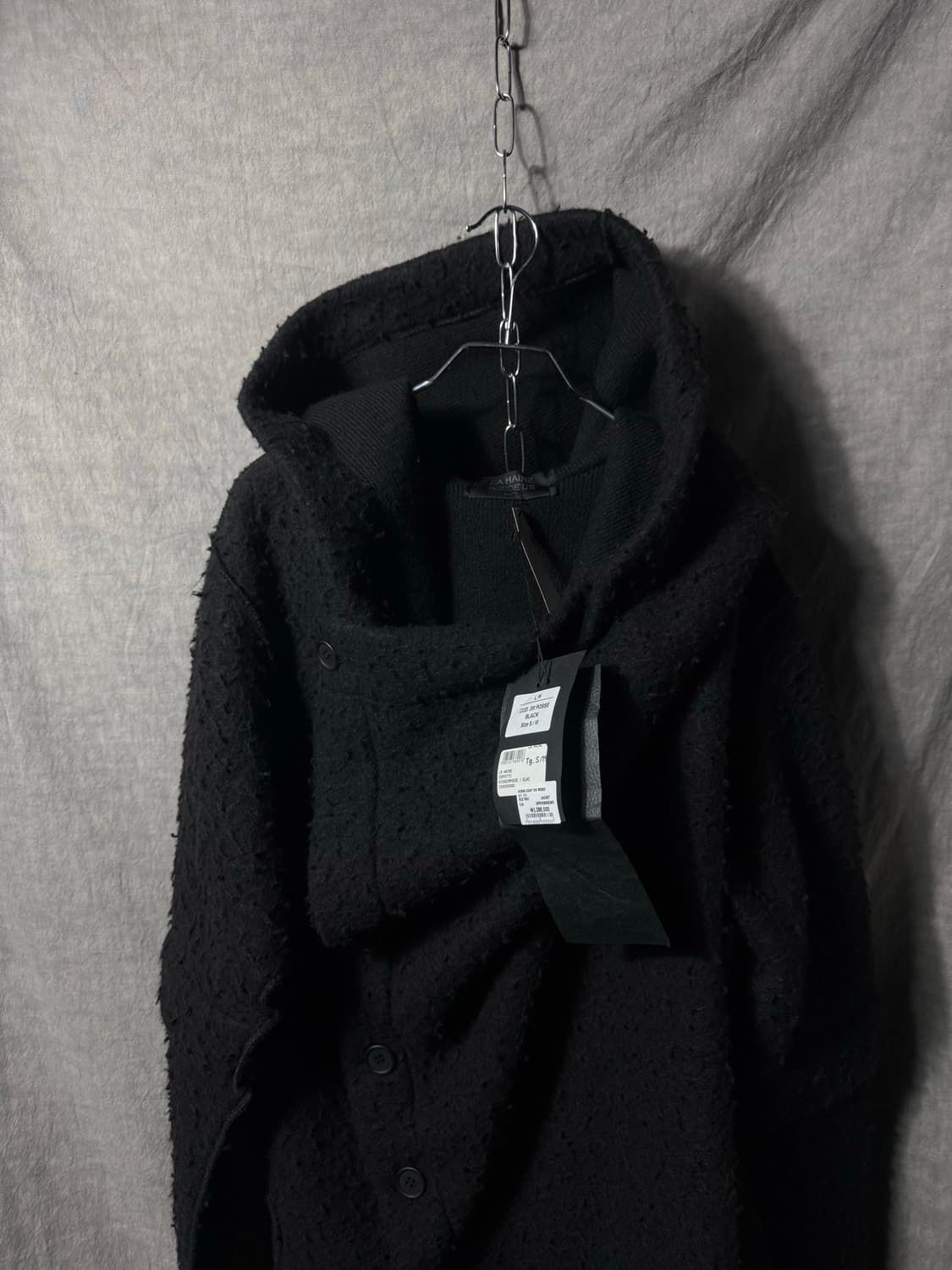 La Haine Inside Us Hooded Draped Coat   상품이미지4