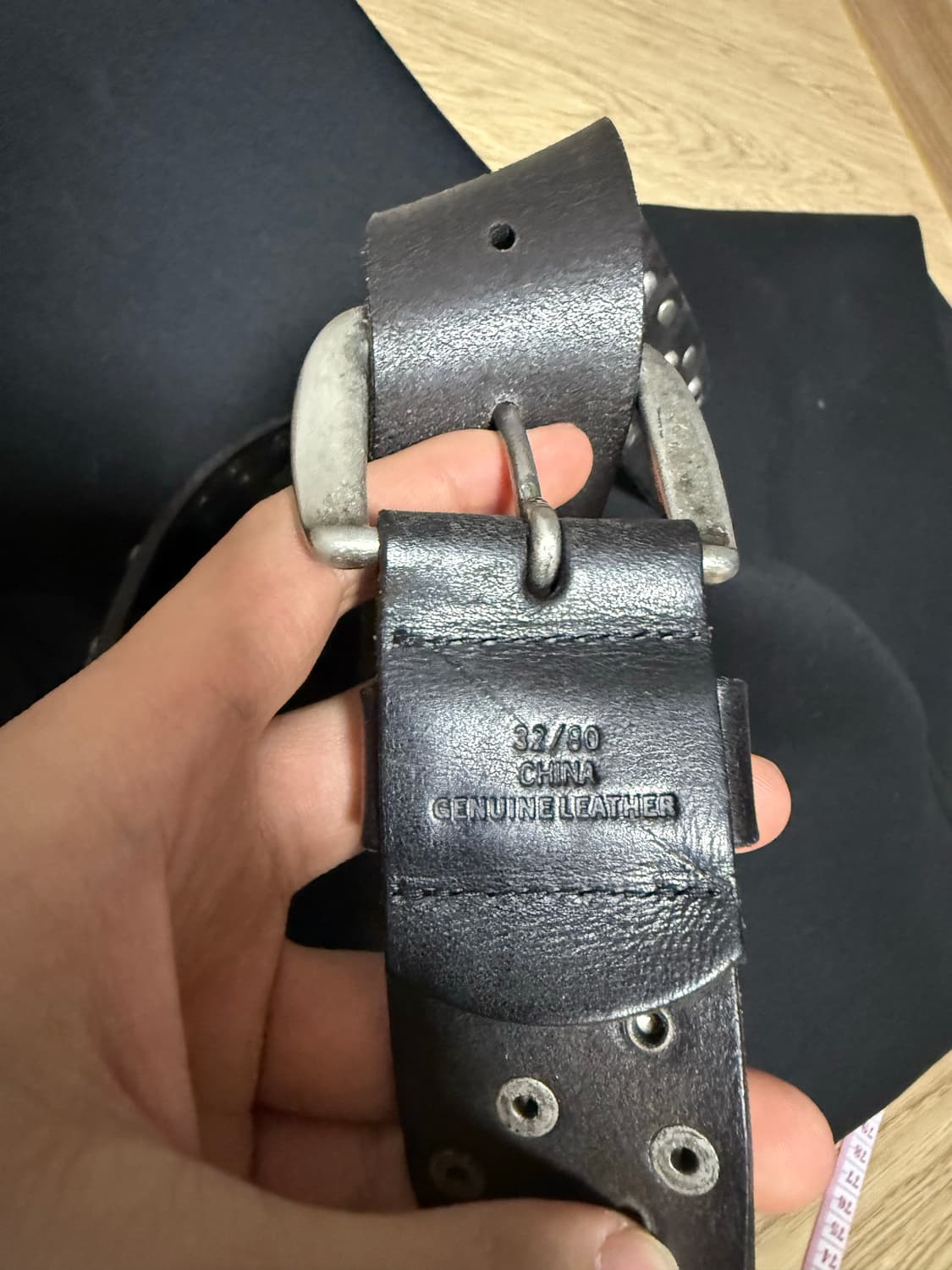 Genuine Leather 스터드 벨트 상품이미지3