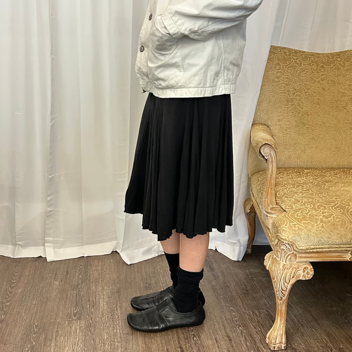 TRANSIT 져지 플레어 스커트 상품이미지2