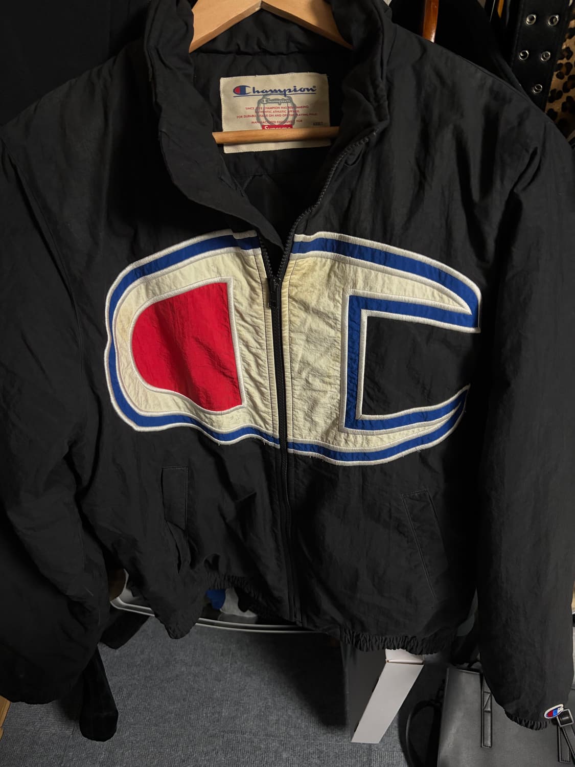 슈프림 챔피온 퍼피 패딩 자켓 M 15FW 상품이미지1