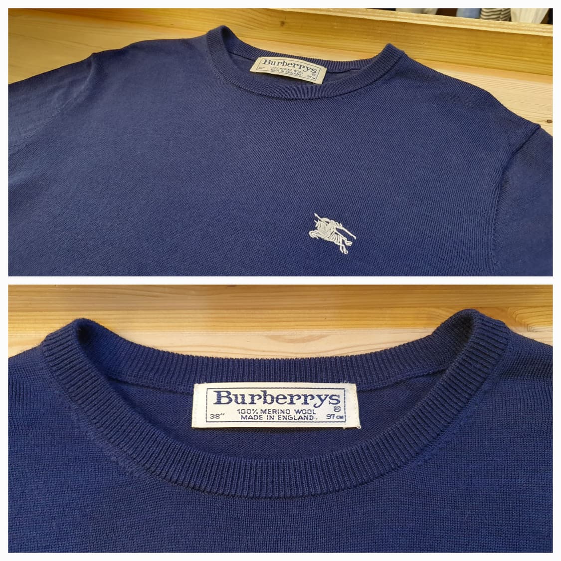 77.버버리 메리노울 라운드니트 상품이미지3