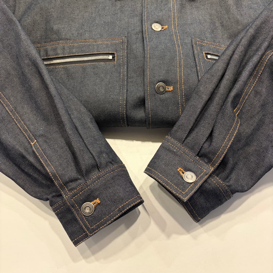[M] 메종미네드 데님 워크 자켓 블루종 집업 포켓 C496 상품이미지5