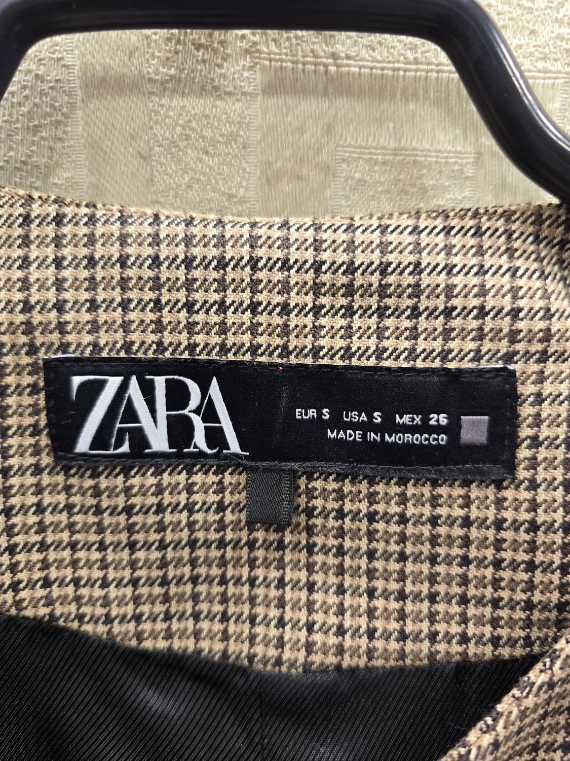 자라 ZARA 체크 크롭 자켓 S 상품이미지6