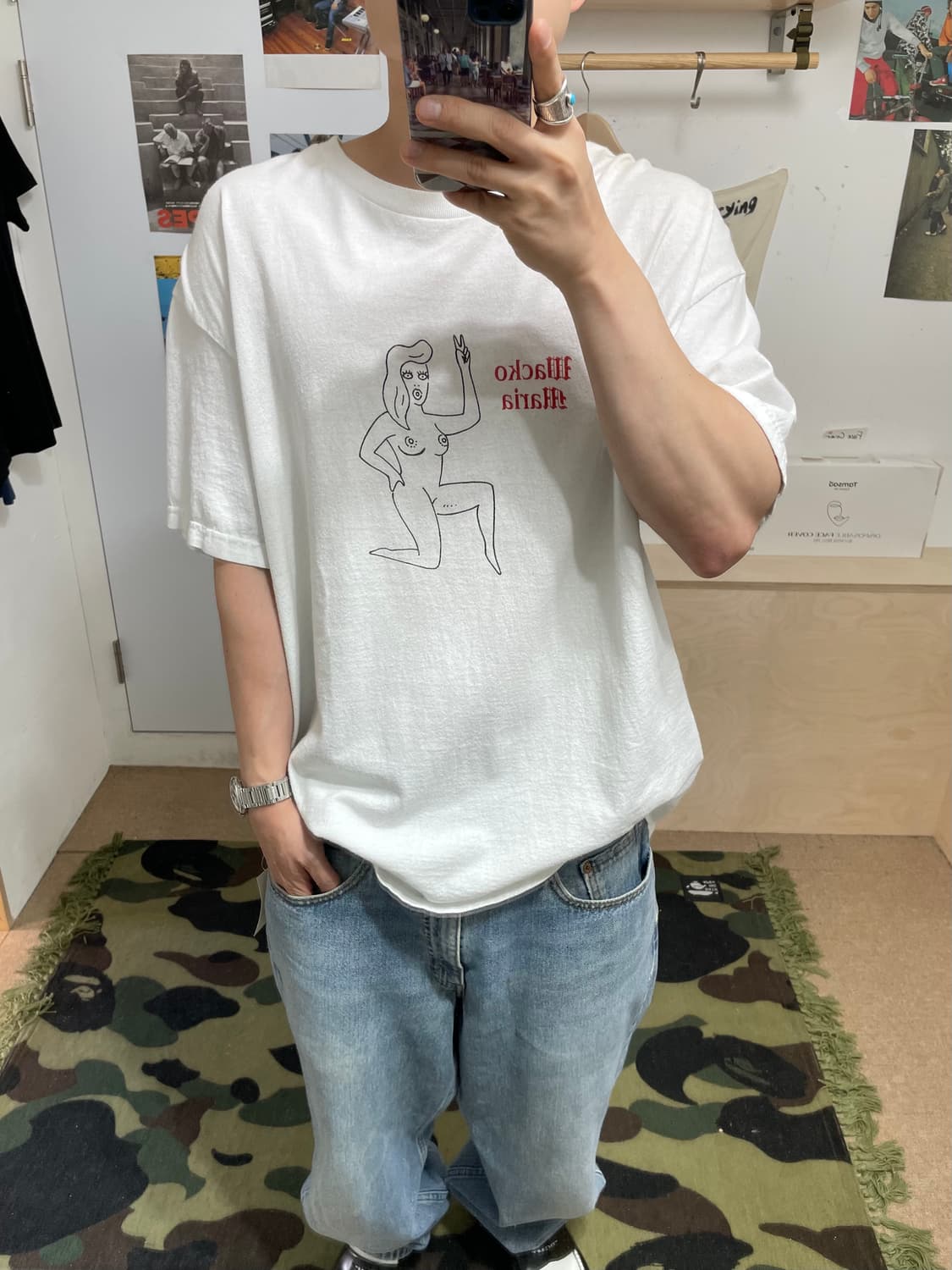 와코마리아 세계평화 티셔츠(XL) 상품이미지4