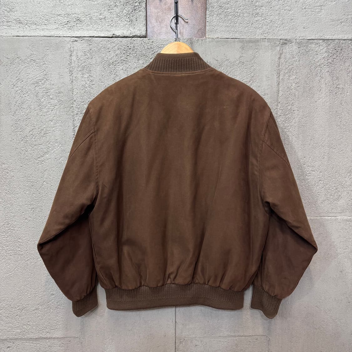 Bencros London 브라운 스웨이드 블루종 자켓 (L)   상품이미지6