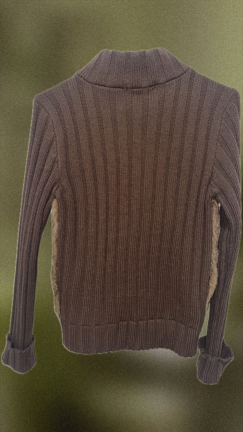 빈티지 퍼 니트집업 상품이미지2