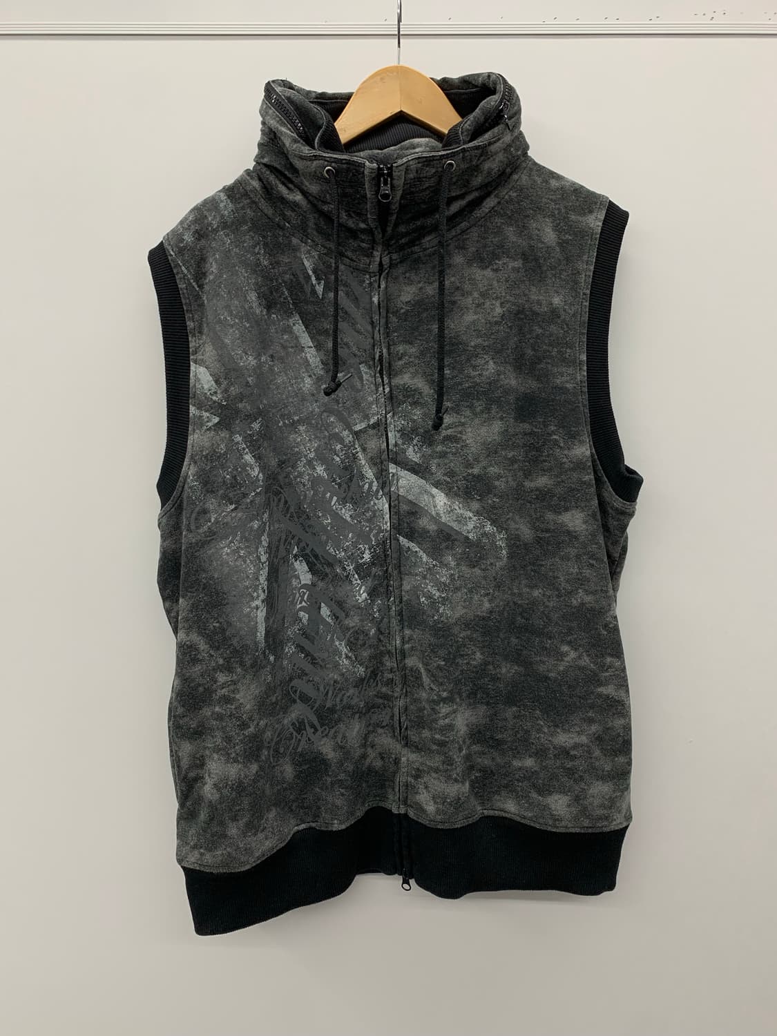 Clash 펑크 패턴 후드 베스트 상품이미지4