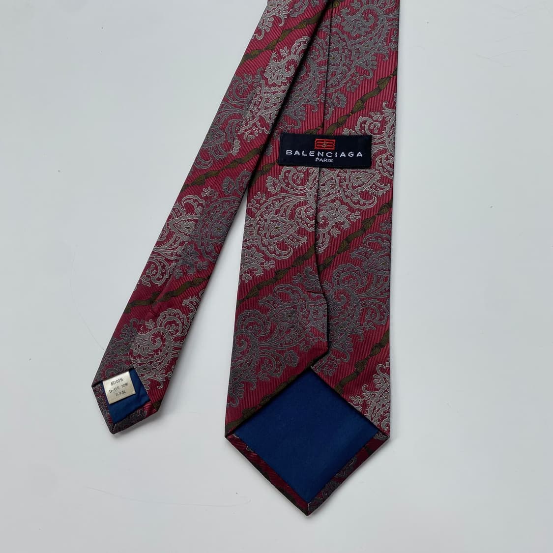 BALENCIAGA 발렌시아가 페이즐리 정품 명품 넥타이 상품이미지2