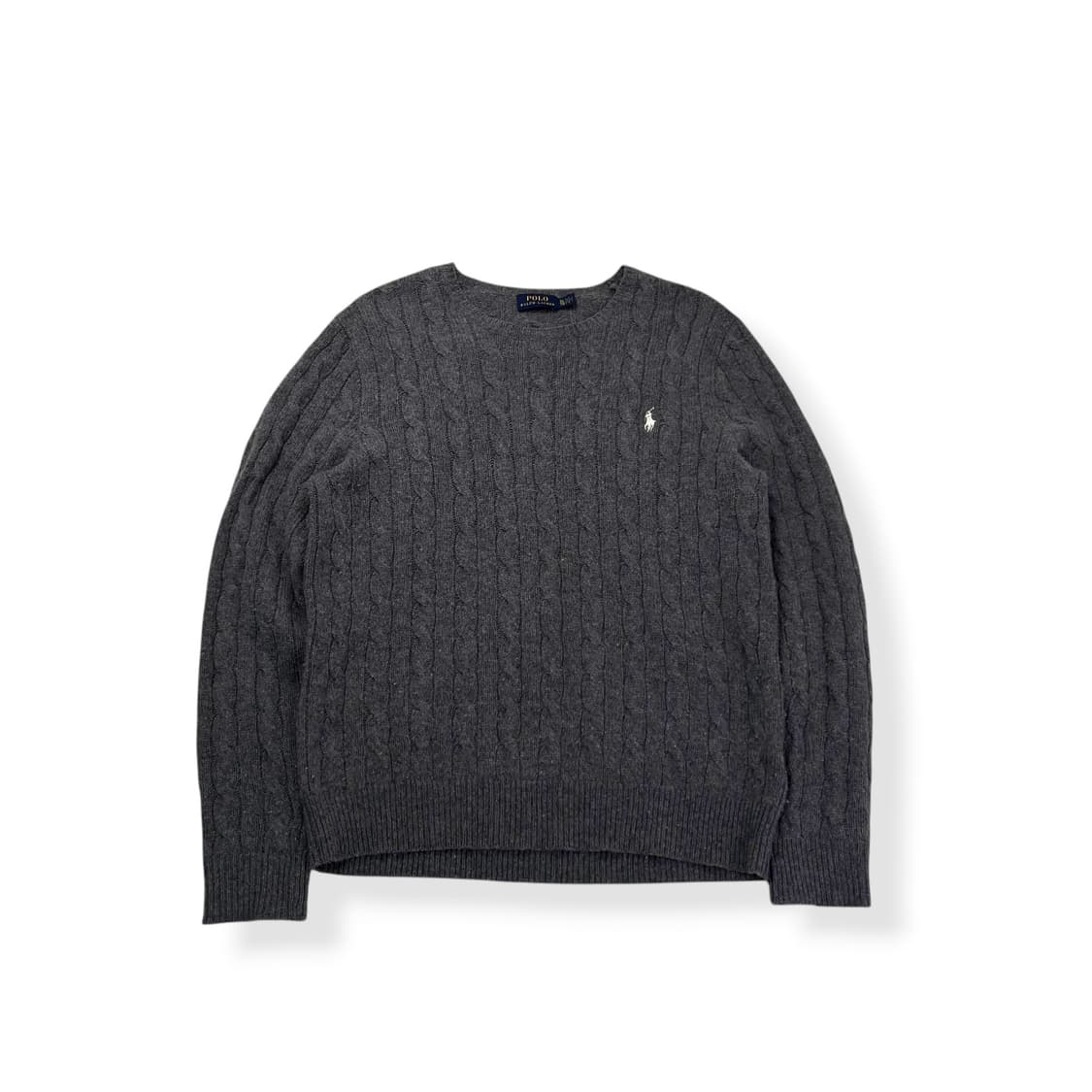 W100 폴로 랄프로렌 램스울 꽈배기 니트 상품이미지1