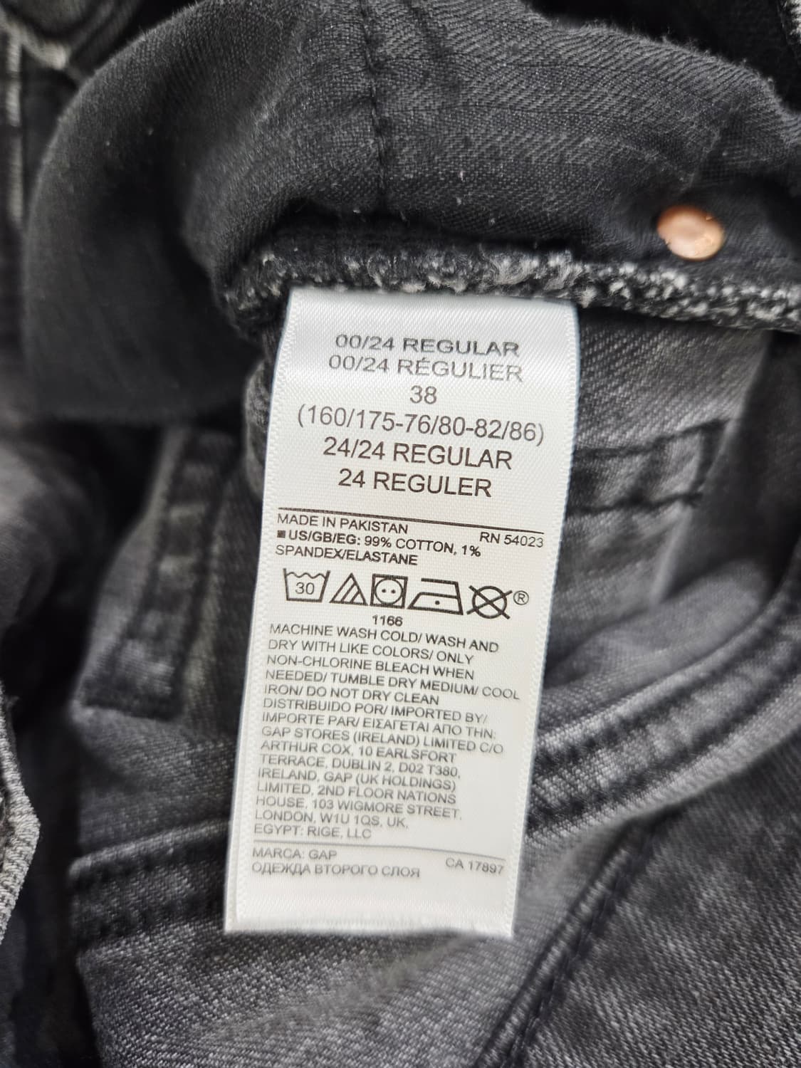 GAP 3부 흑청 데님 컷오프 팬츠_24 상품이미지7