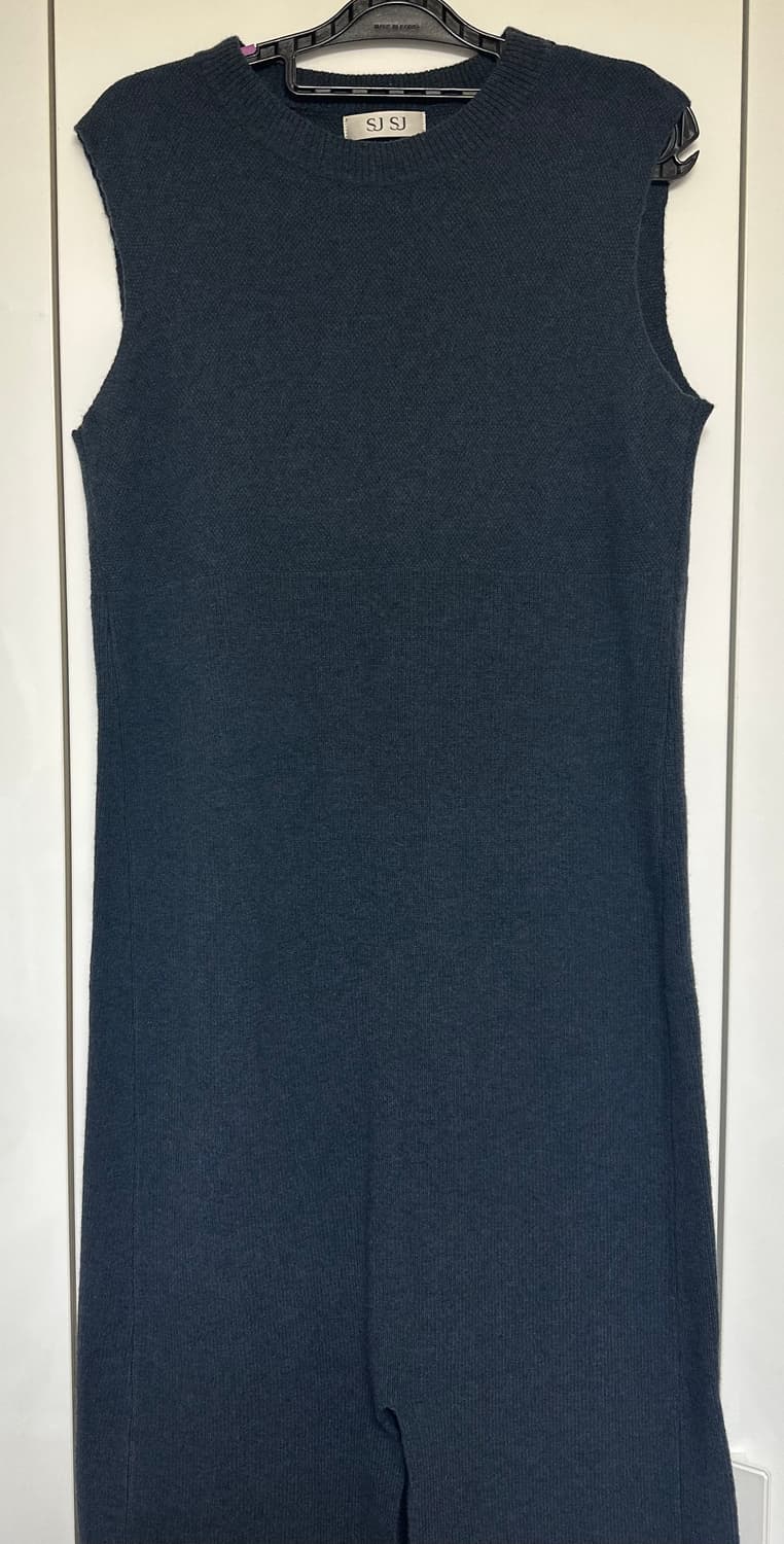 한섬SJSJ 울캐시미어 니트 롱 원피스 블랙 상품이미지3