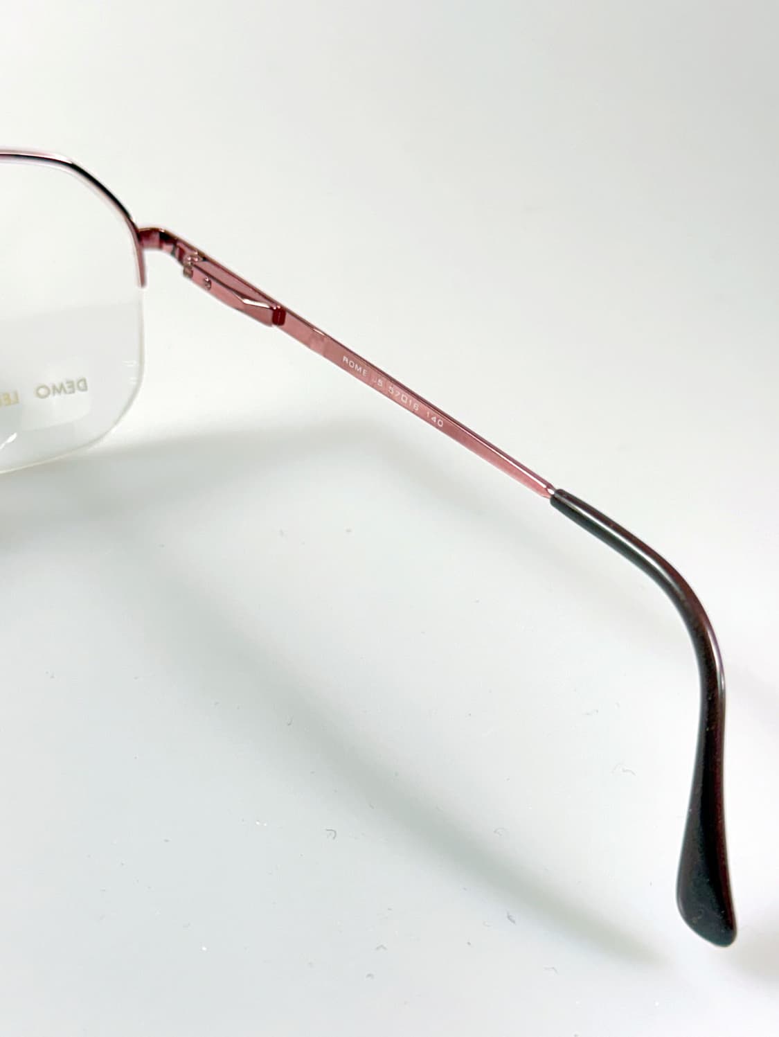 90s CARAVAGGIO 브라운 골드 스퀘어 반무테 보잉 빈티지 안경 상품이미지6