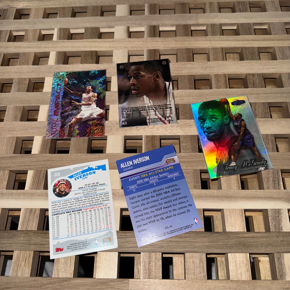 90s 빈티지 NBA 앨런 아이버슨 / 트레이시 맥그레디 농구 카드   상품이미지2