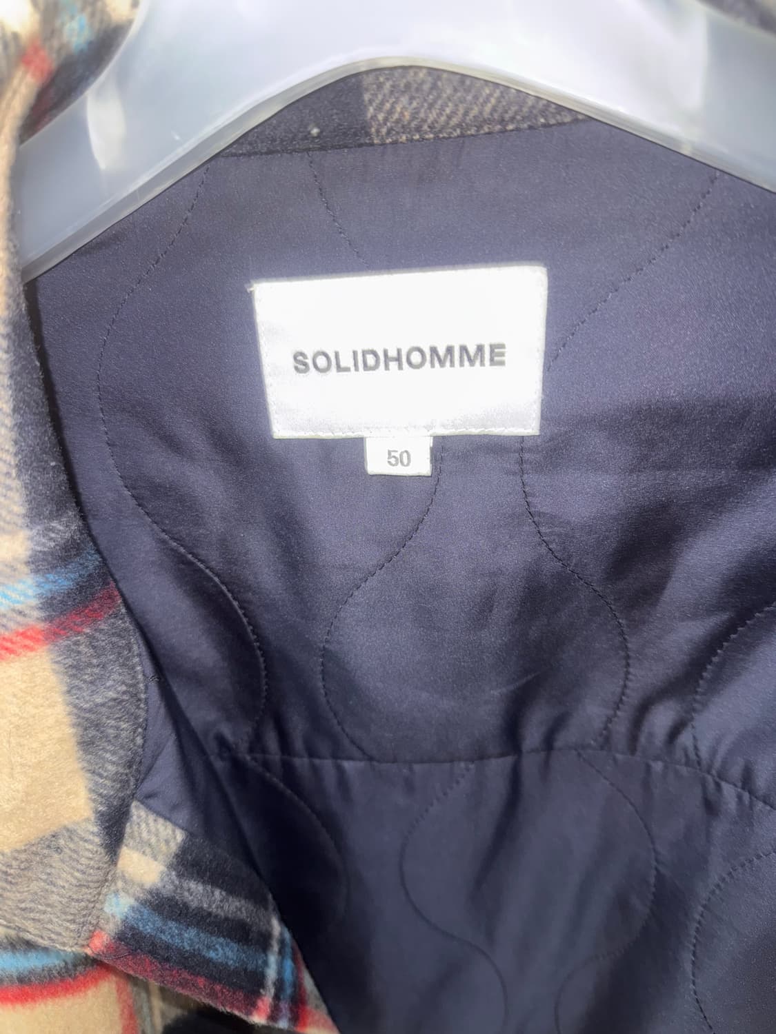 50/105 정품 솔리드옴므 플라넬 패디드 셔켓 팝니다 상품이미지2