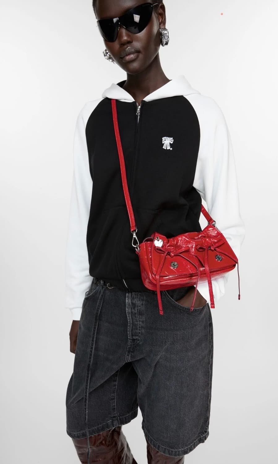 아크네 스튜디오 멀티 포켓 마이크로백 레드 (더스트백,쇼핑백) 상품이미지4