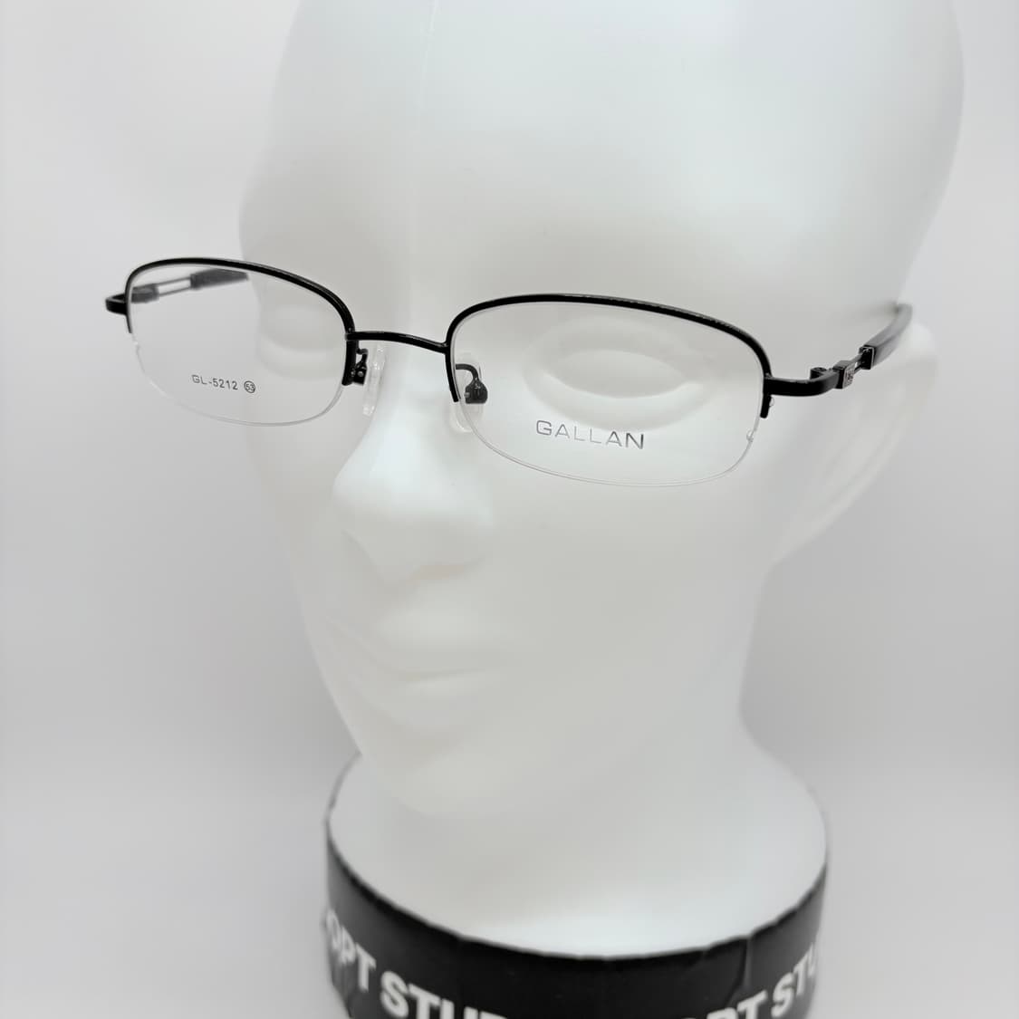 GALLAN 겔랑 블랙 사각 반무테 상품이미지6