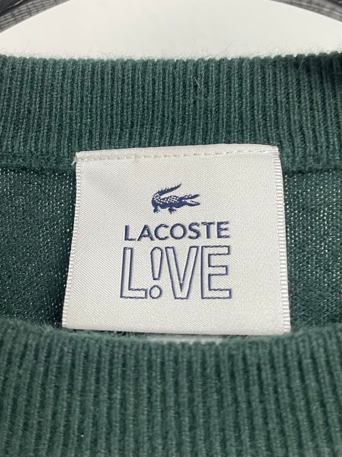 라코스테 로고 딥그린 울 니트 (on.453) 상품이미지4
