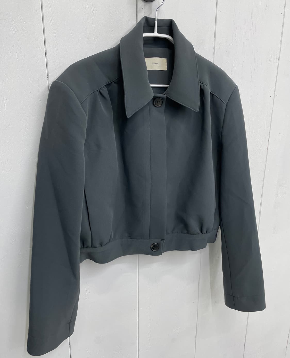 re fleur 셔링 크롭 자켓 상품이미지4