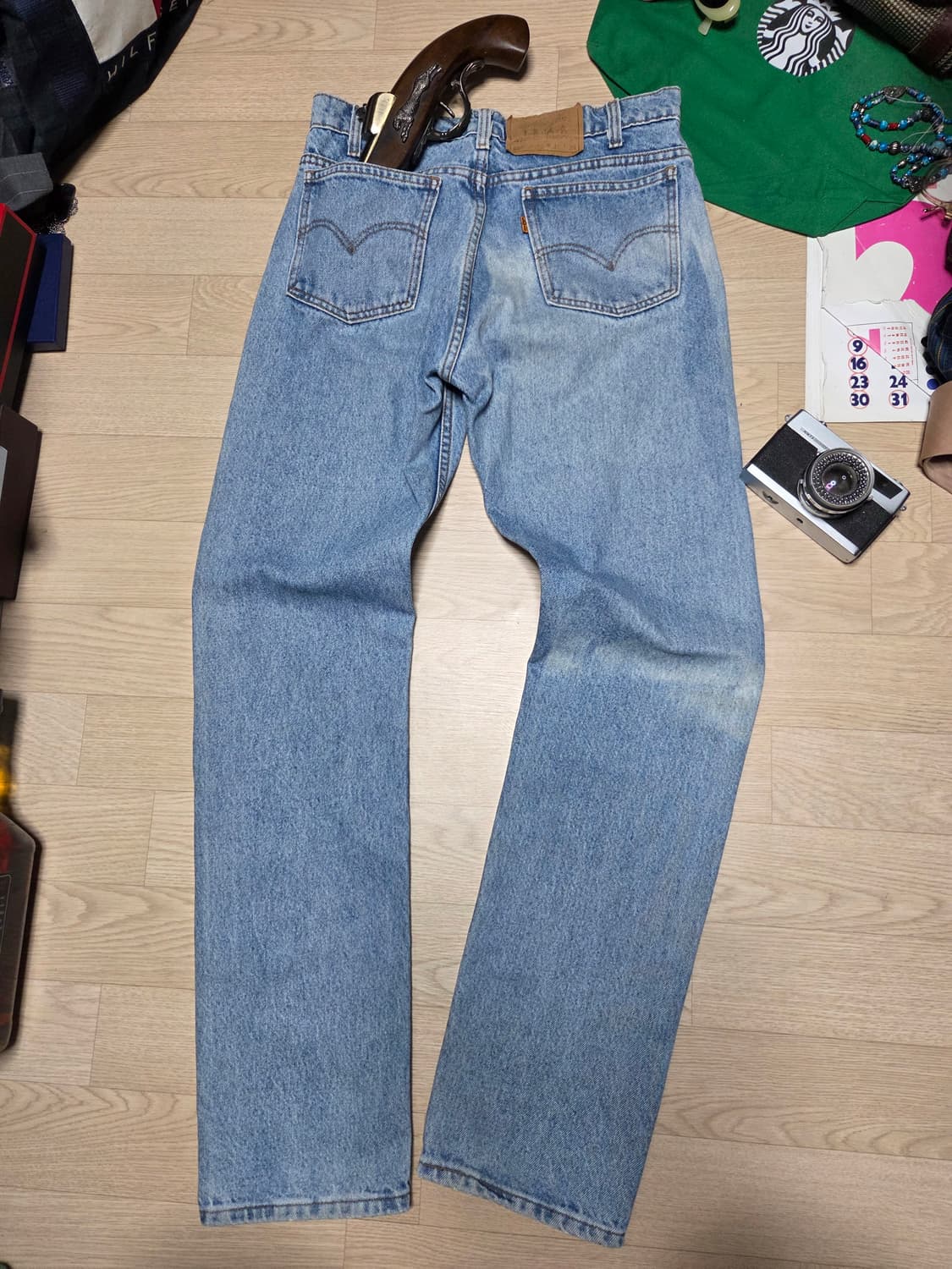 리바이스 505 90s 오렌지탭 데님 청바지  상품이미지4