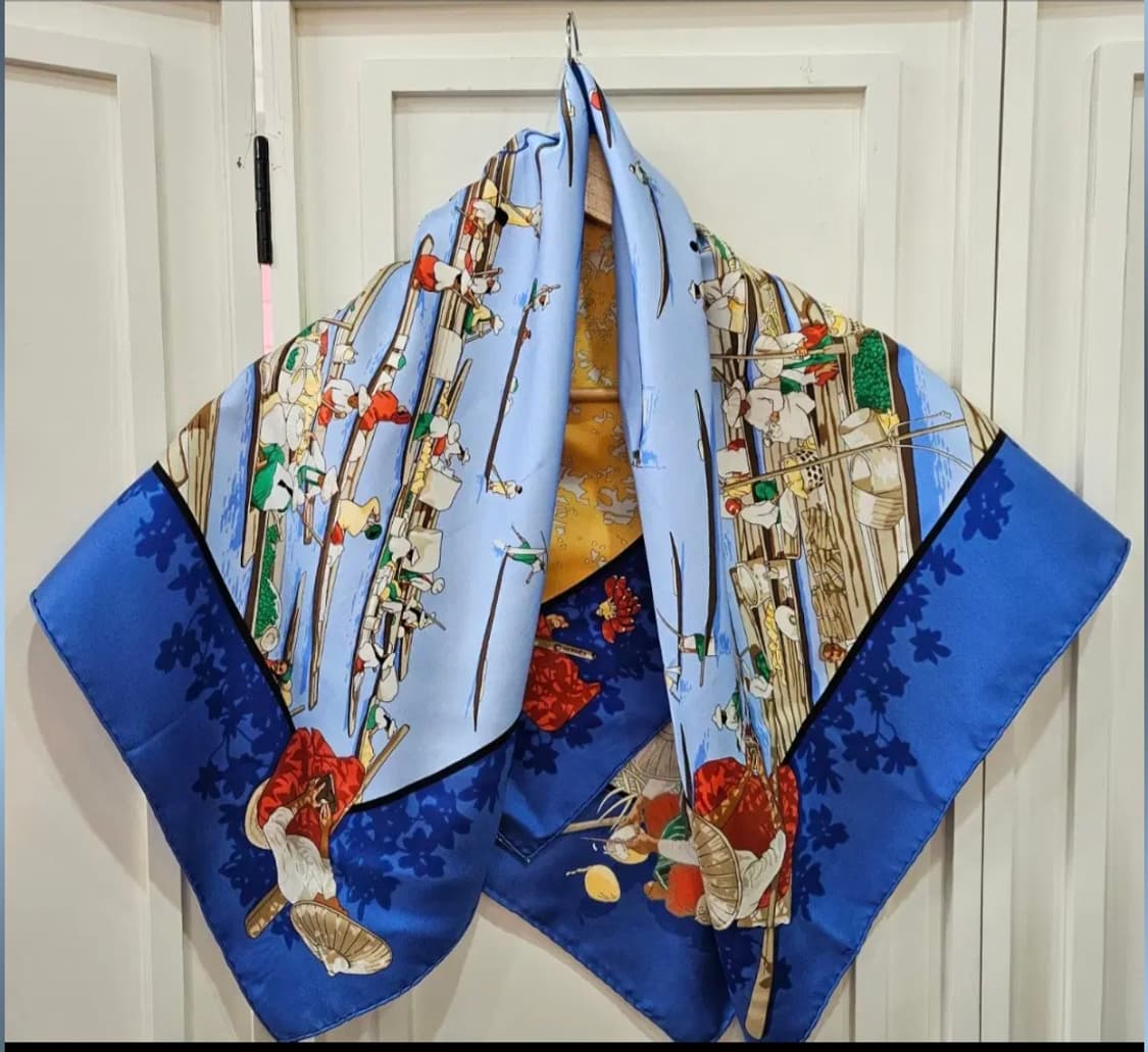 에르메스 빈티지실크스카프 까레 90 상품이미지5