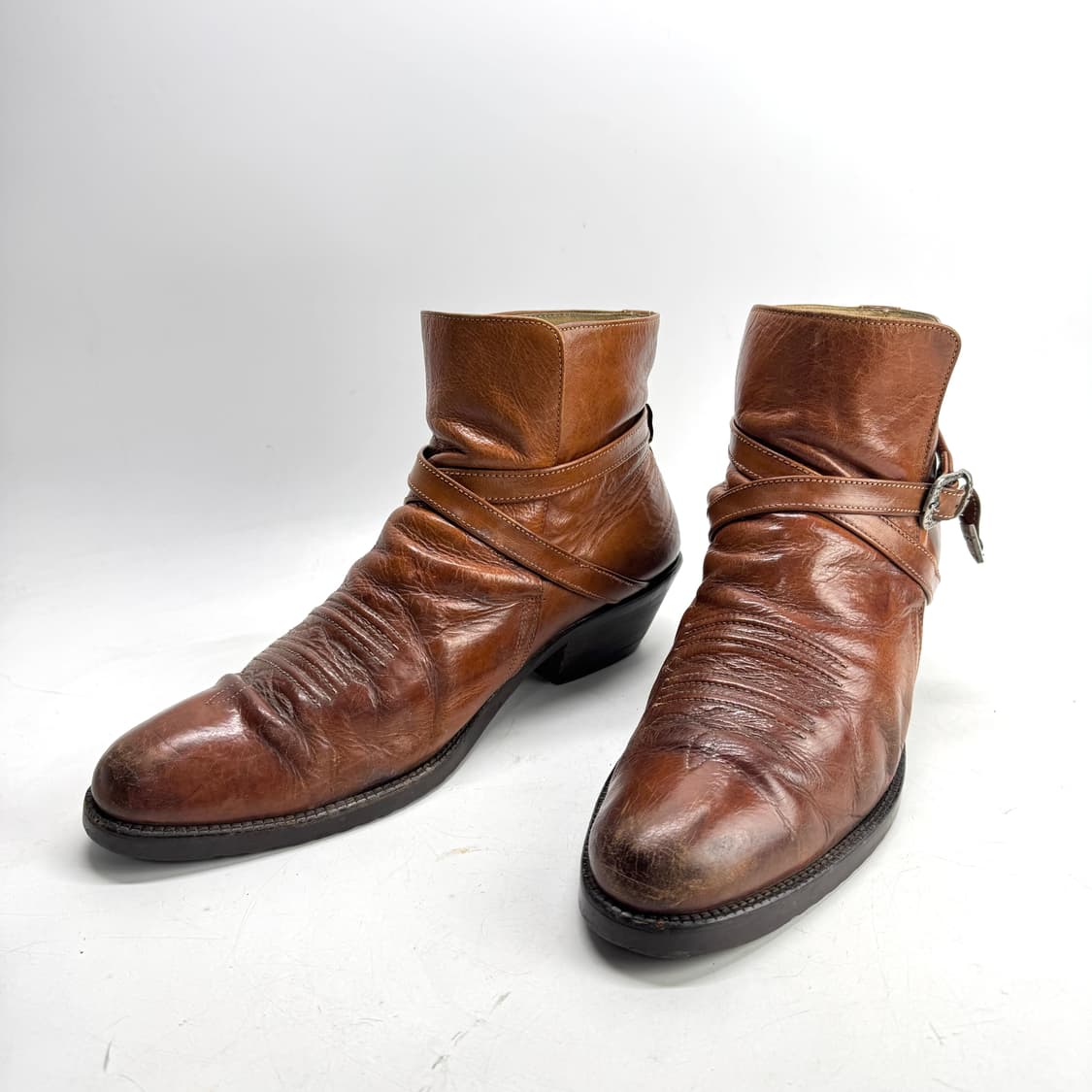 270) 빈티지 수제 바이커부츠 핸드메이드 웨스턴부츠 상품이미지3