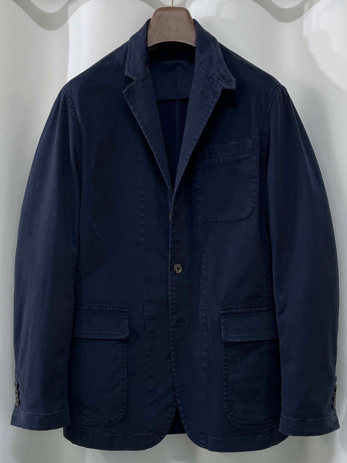 폴로 랄프로렌 RL67 네이비 가먼트다이 배드포드 유틸리티 스포츠 자켓 상품이미지1