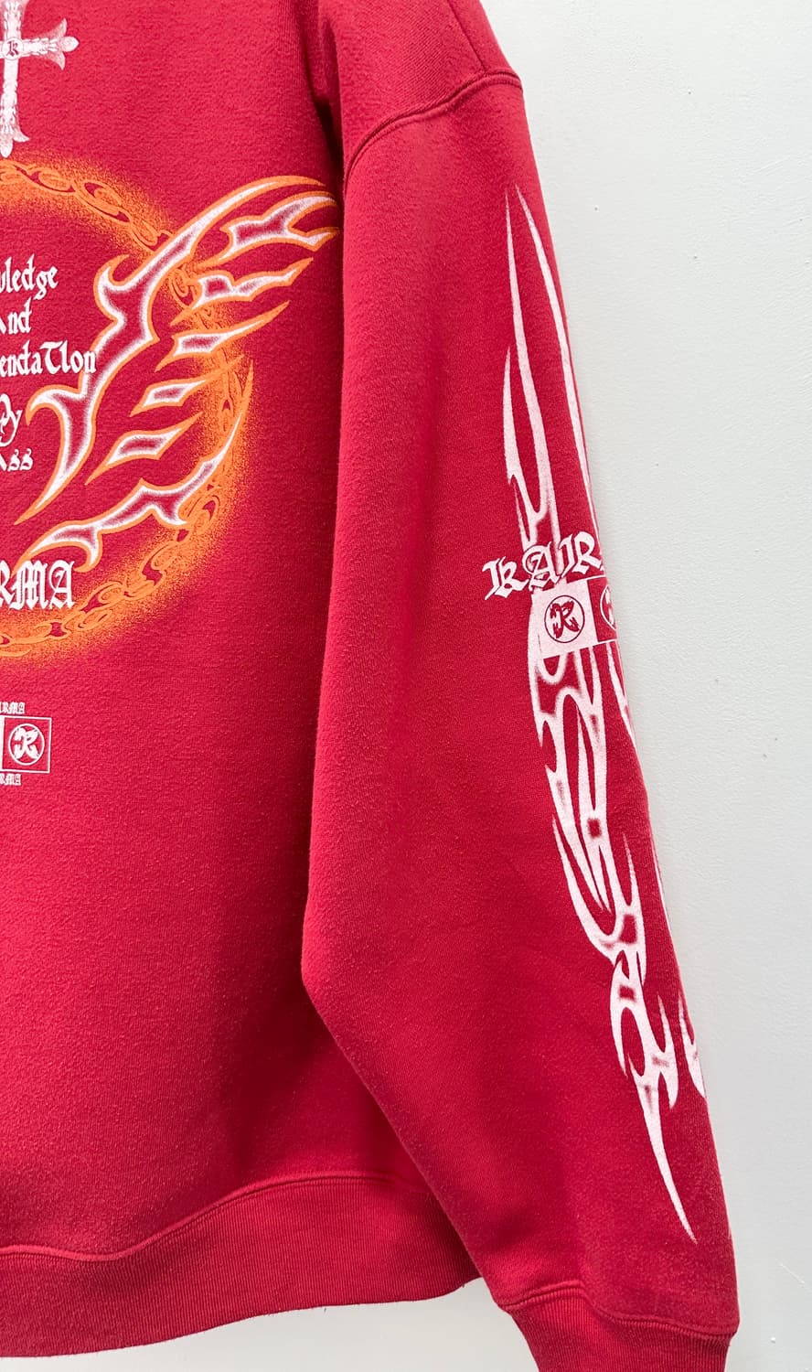 Karma gothic tribal cross hoodie 상품이미지5