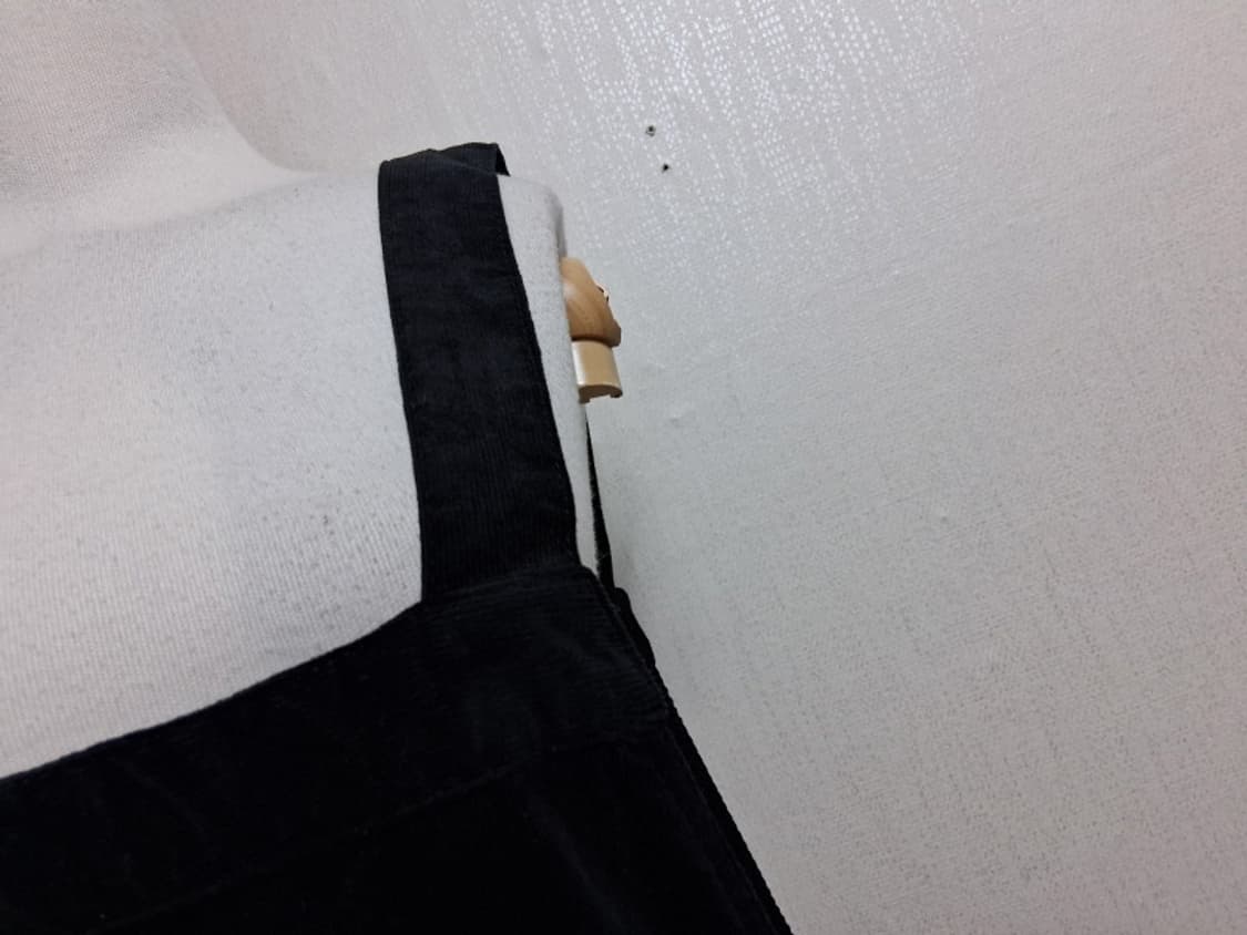 LARU 일본빈티지 검정 면 골덴 블랙코듀로이 뷔스티에롱원피스 30까지 상품이미지4