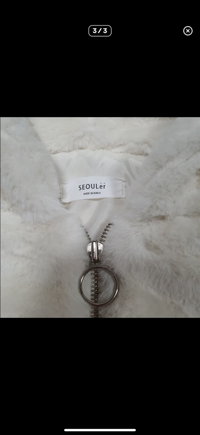 ✨ (바배) 여성 크롭 퍼 후드 집업 상품이미지3