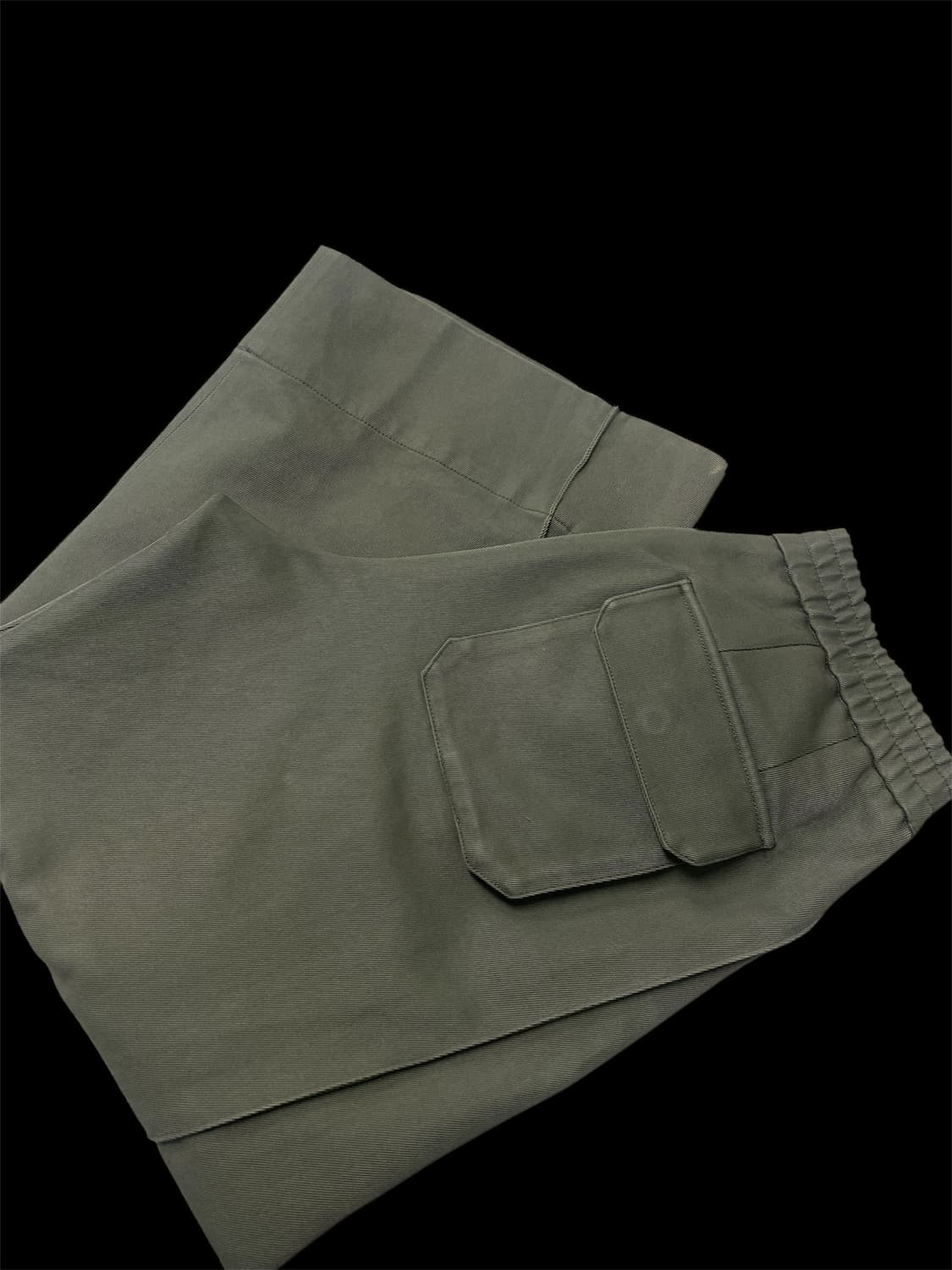  우영미 투턱 와이드 치노팬츠 [카키] 46사이즈 상품이미지3