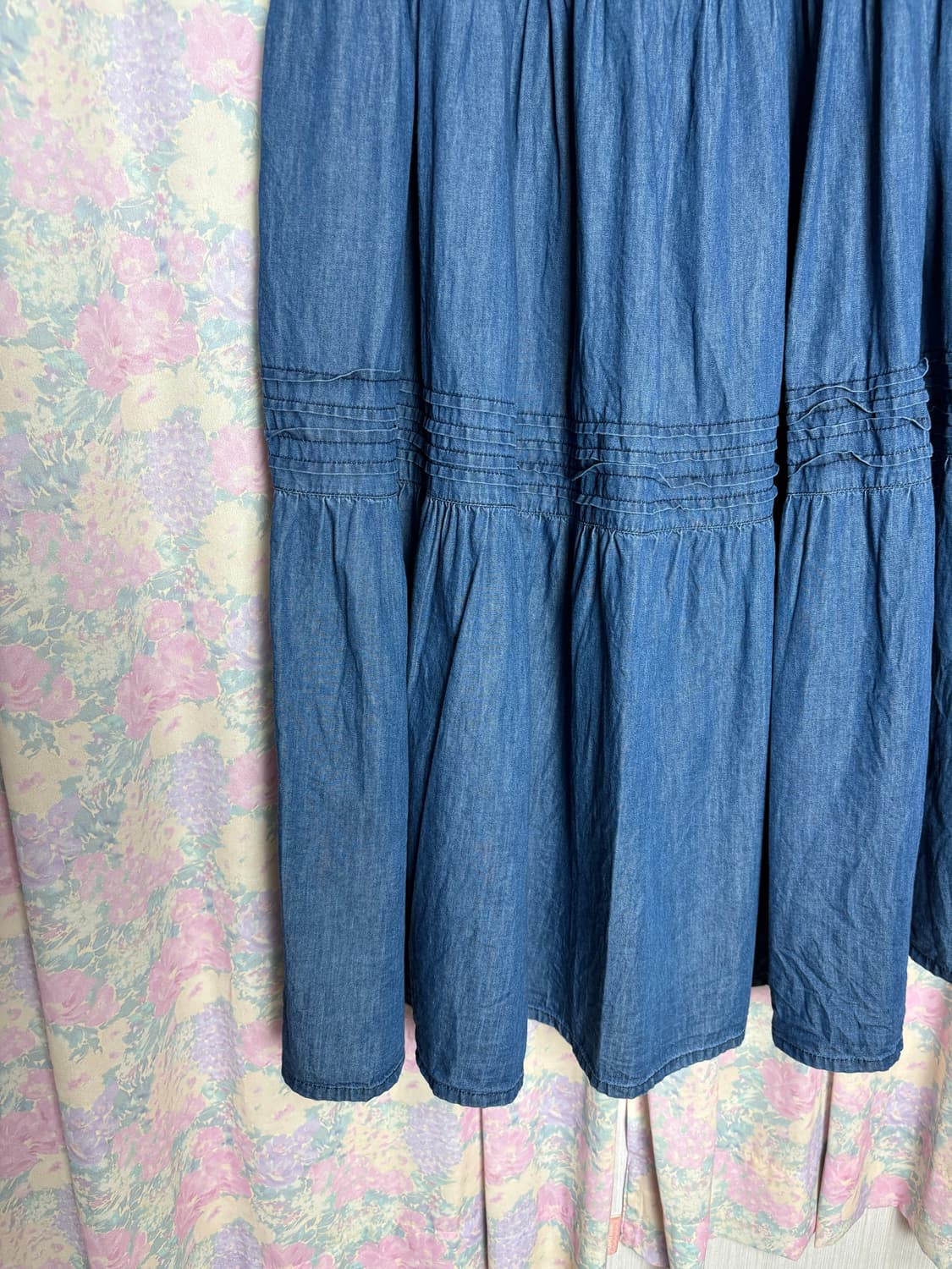 데님 캉캉 롱 스커트 상품이미지9