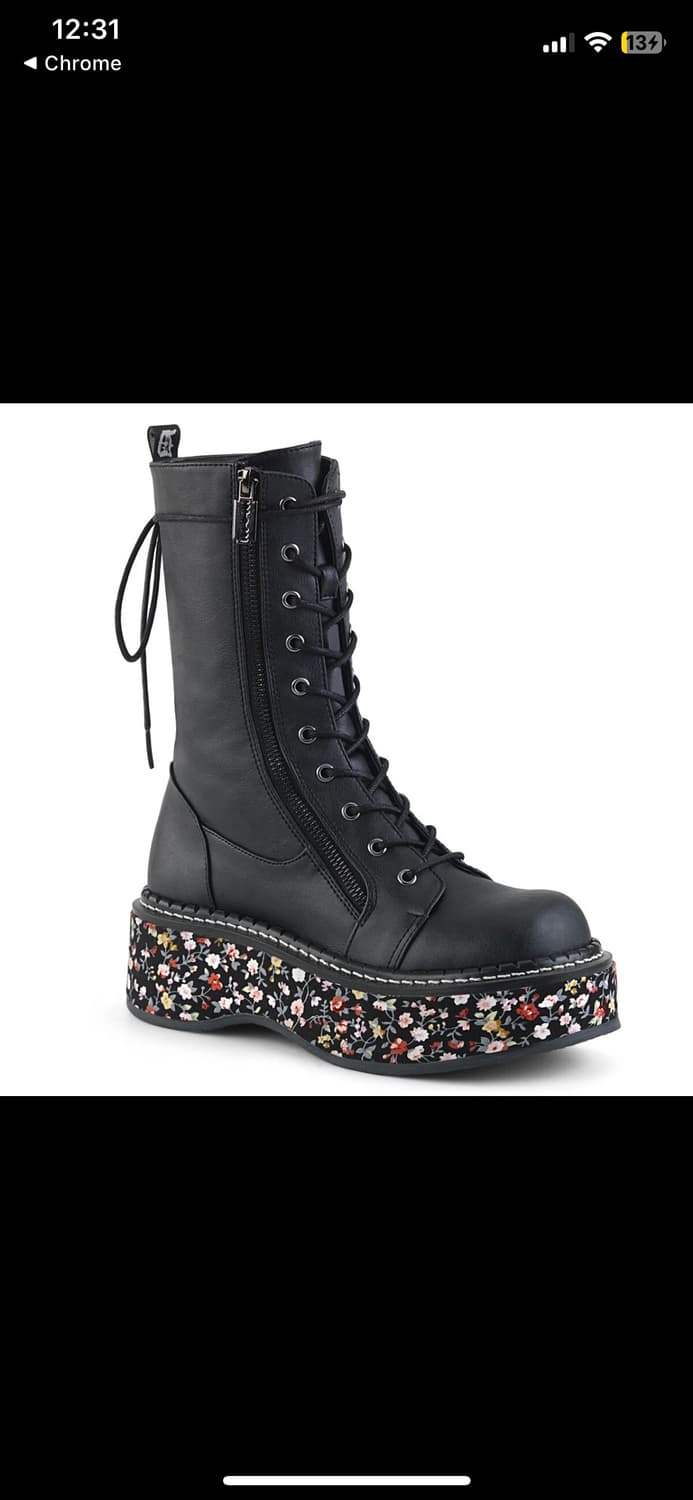 Demonia Floral Boots  상품이미지1