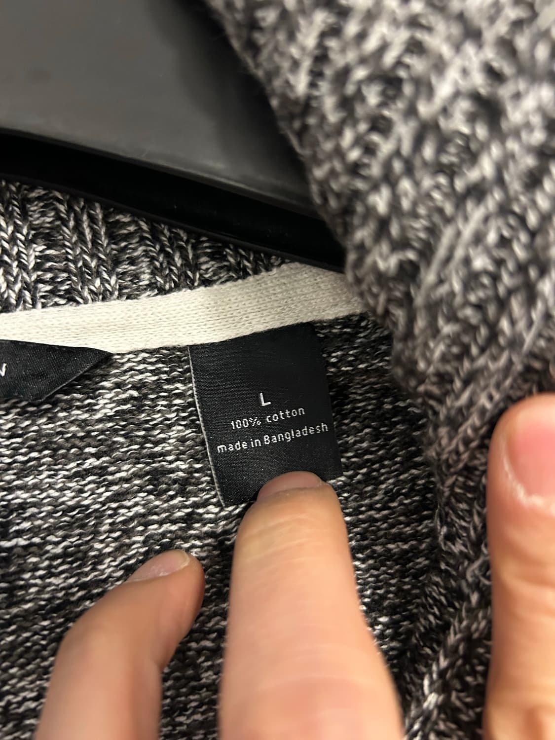 SEAN JOHN 멜란지 하프넥 버튼 니트 스웨터 상품이미지3