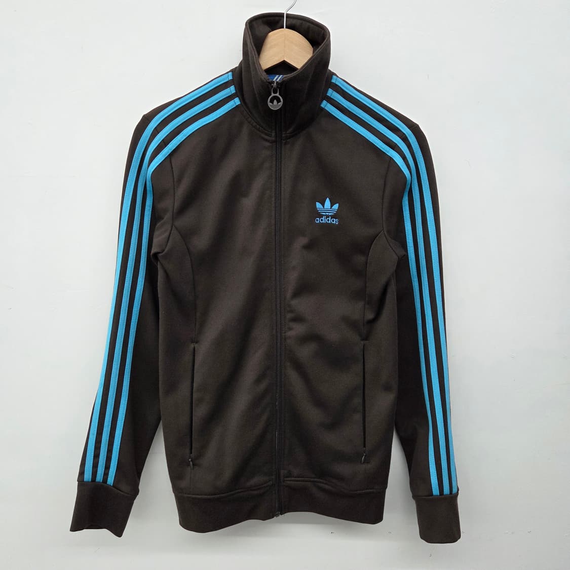 아디다스져지 삼선 트랙탑 브라운/블루 여m 상품이미지2