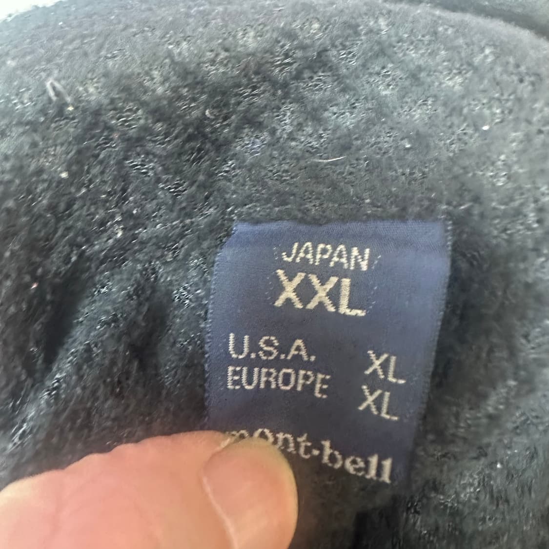 몽벨 일본판 클리마라이트 고프코어 네이비바람막이 XXL 상품이미지3