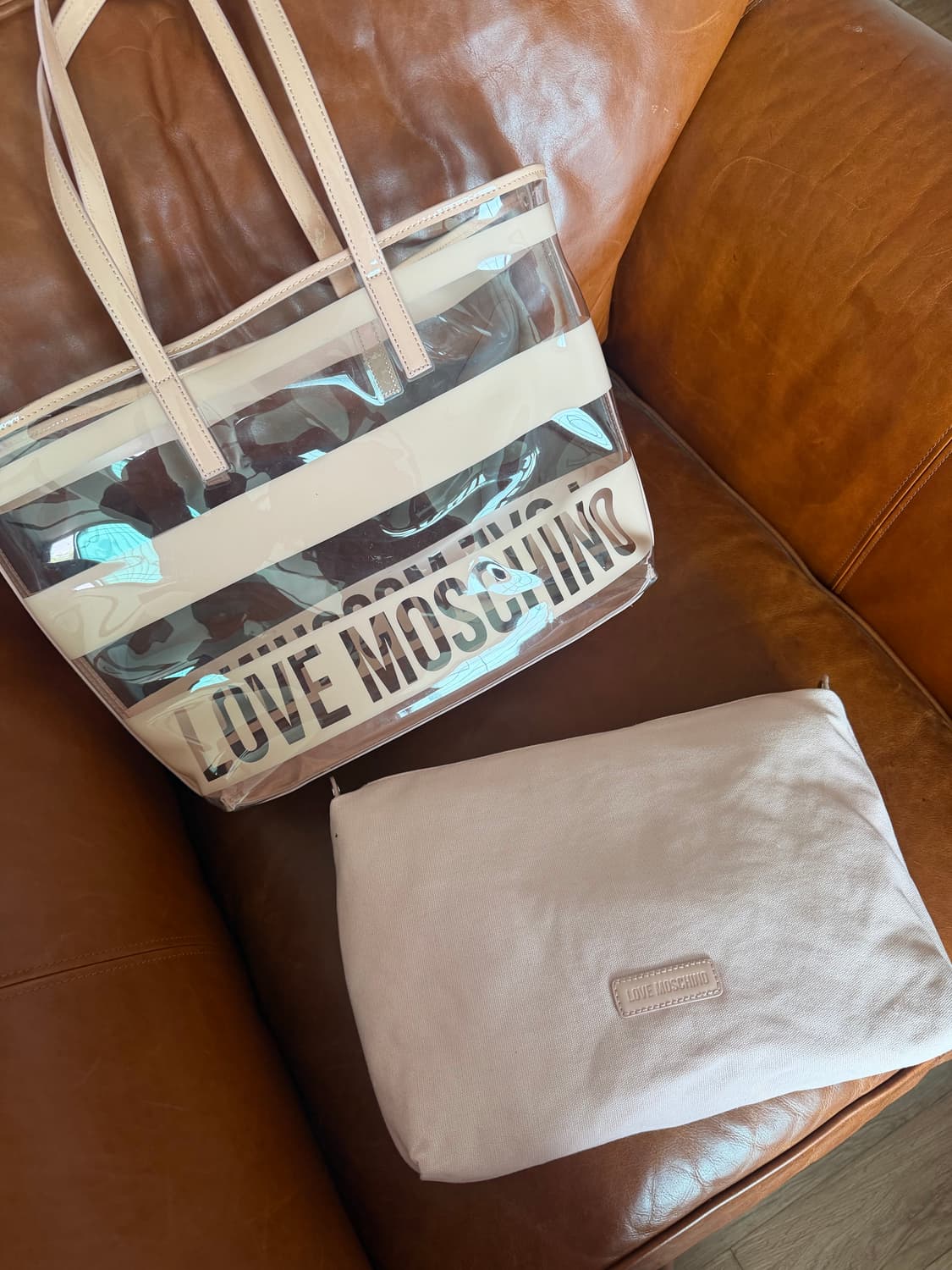 Love Moschino pvc 미사용 쇼퍼백 상품이미지7