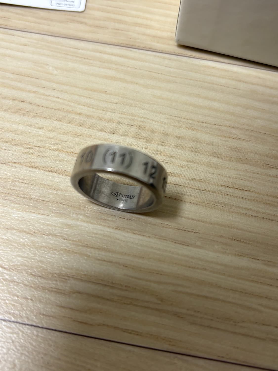 메종 마르지엘라 넘버링 반지 실버 목걸이가능 상품이미지3