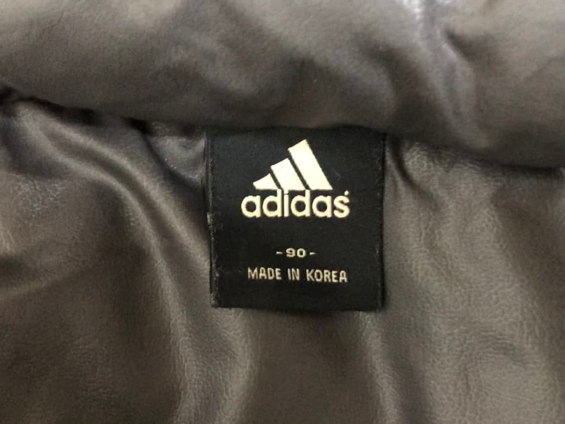 아디다스 빈티지 다크초코 브라운 패딩 대장 갸루 라떼 상품이미지4