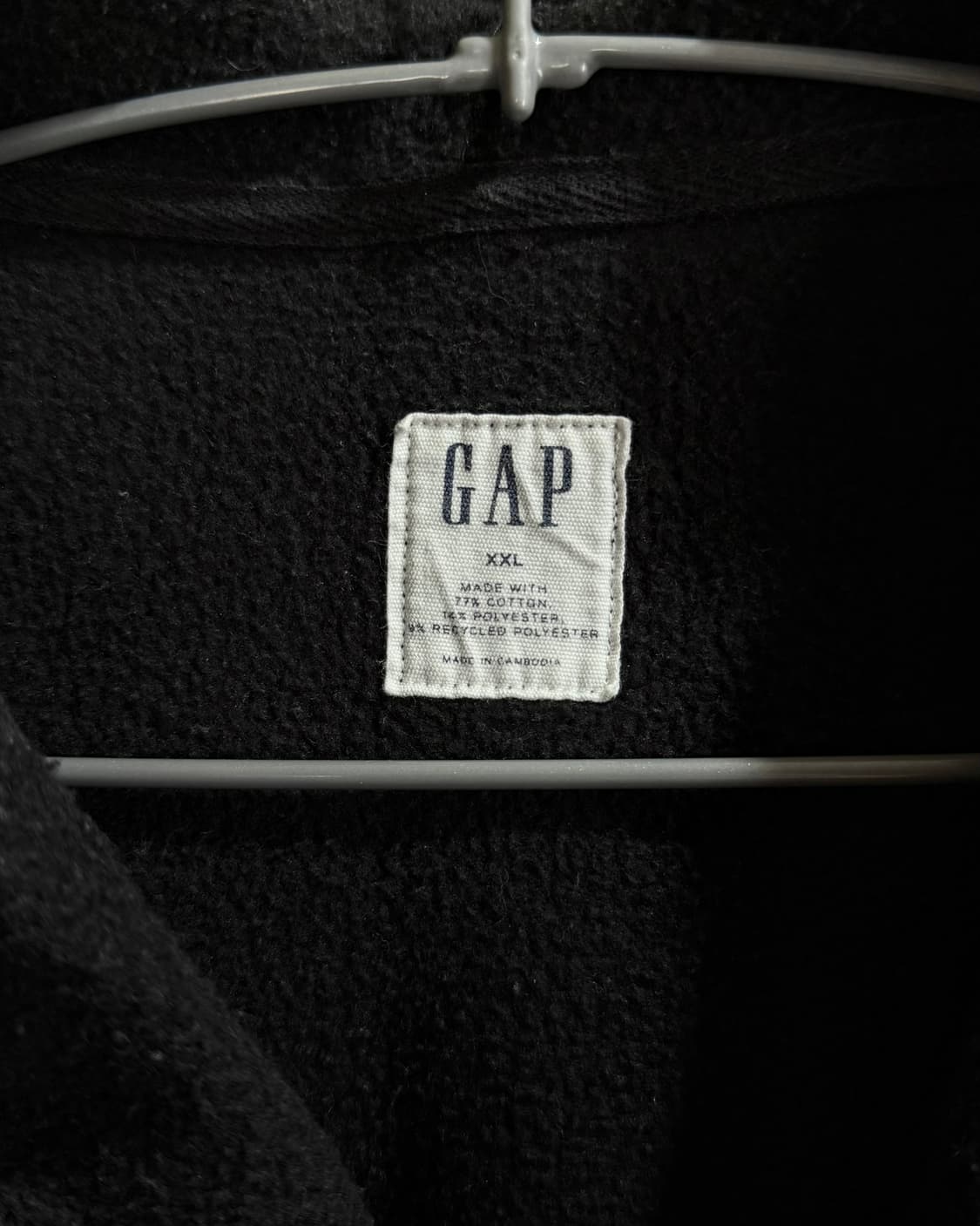 갭 블랙 오버핏 후드 티셔츠  상품이미지8