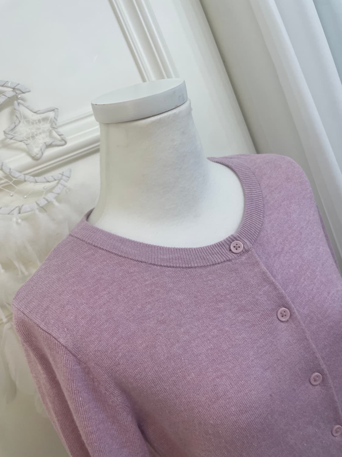 lavender melange basic cardigan 상품이미지7